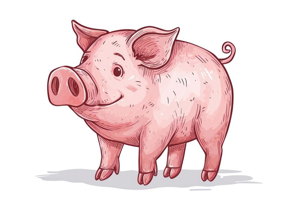 Pork mammal animal pig.