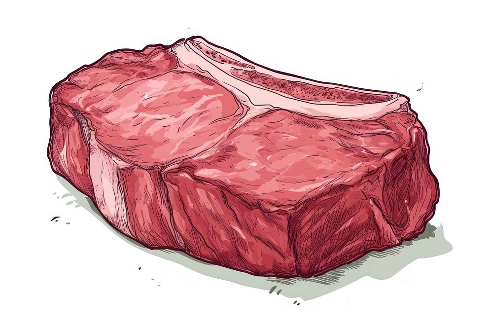 Raw meat steak beef food.