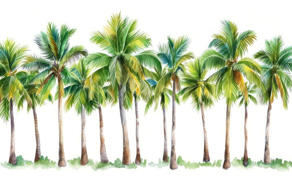 Many coconut tree backgrounds outdoors nature.
