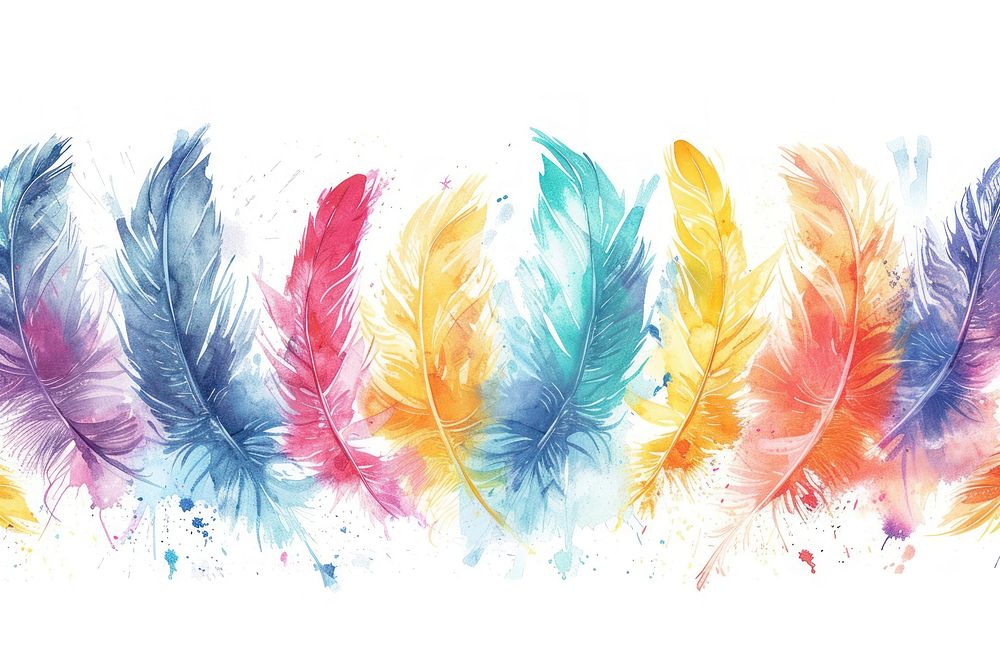 Many Feather backgrounds feather line.