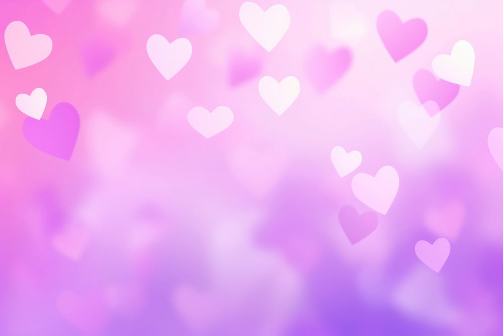 Pink purple heart pattern backgrounds abstract petal.