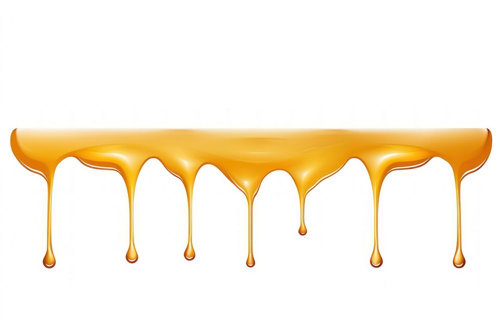 Dripping syrup white background refreshment copy space.