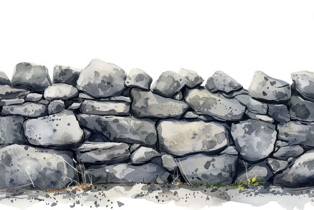 Stone wall backgrounds rock white background.