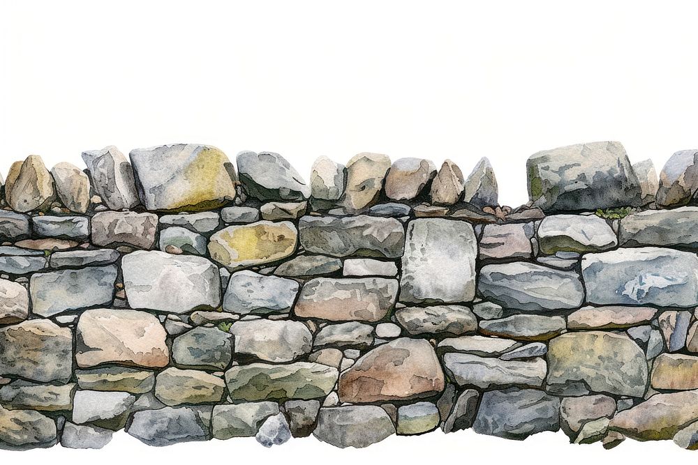 Stone wall architecture backgrounds rubble.