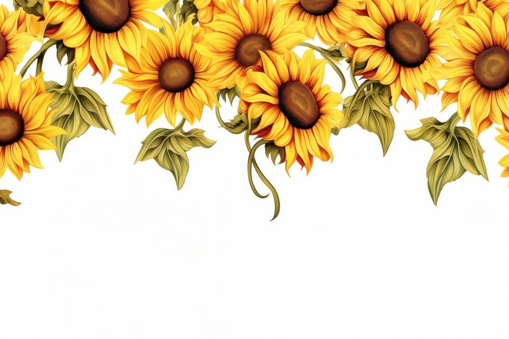 Sunflower backgrounds plant inflorescence.