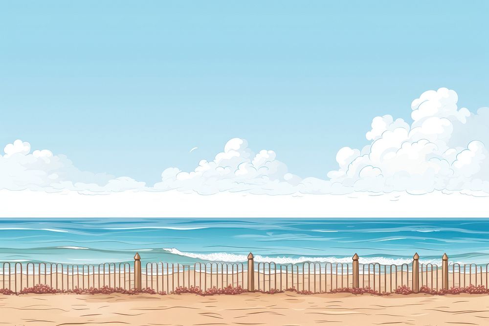 Seafront horizon backgrounds outdoors.