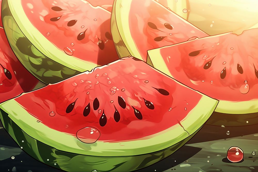 Close up of a watermelon fruit plant food.