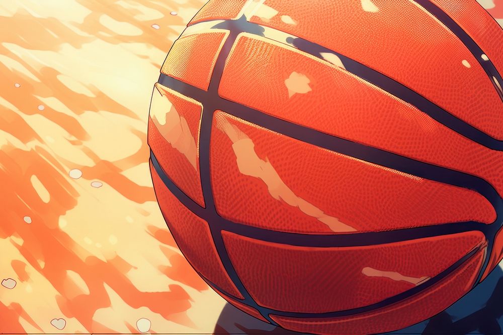Close up of a basketball sports backgrounds sunlight.