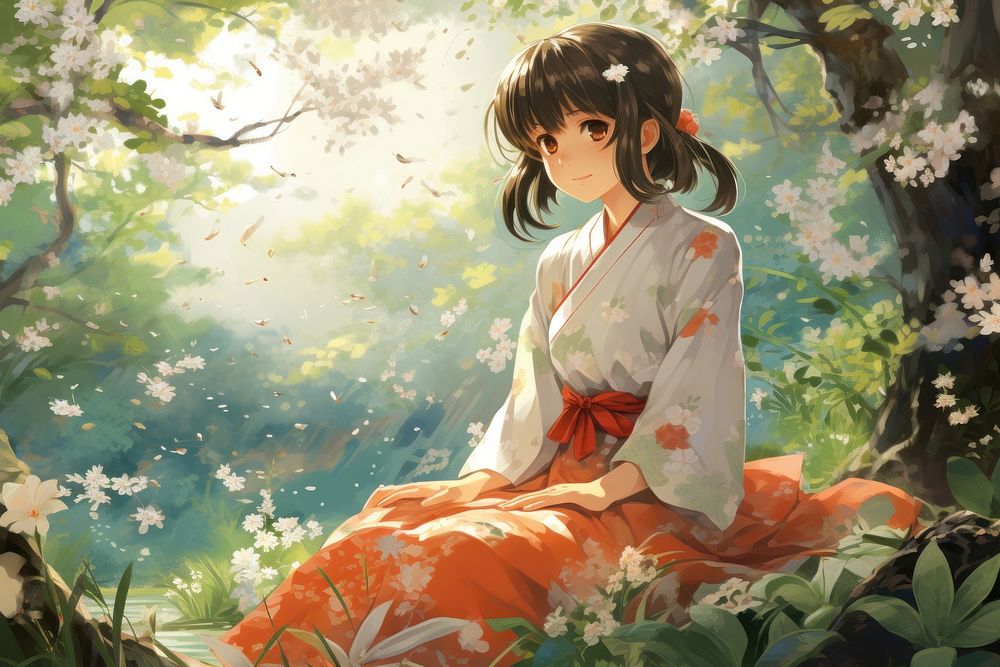 Secret garden anime kimono adult.