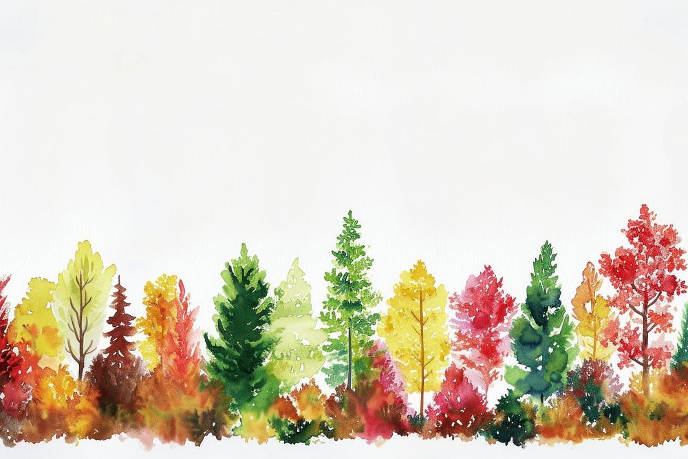 Autumn forest backgrounds outdoors painting.