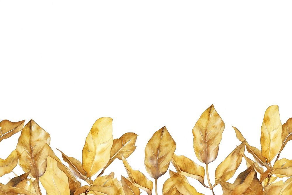 Gold color leaves backgrounds plant leaf.