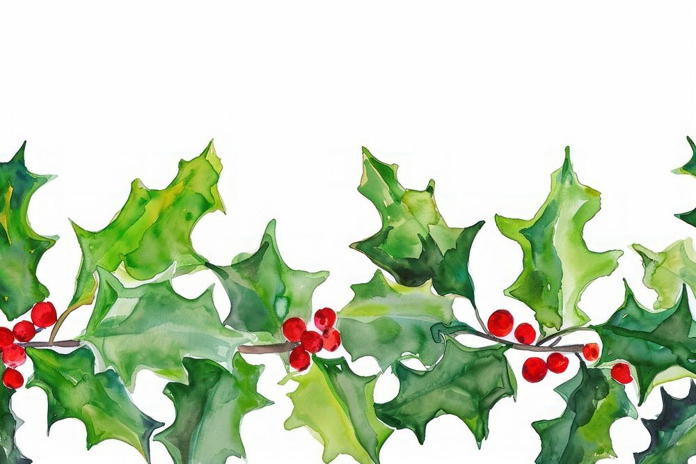 Holly backgrounds pattern plant.