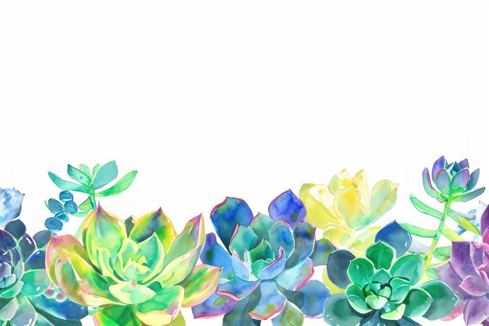 Succulents backgrounds outdoors pattern.