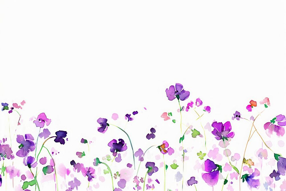 Purple tiny flowers backgrounds pattern petal.