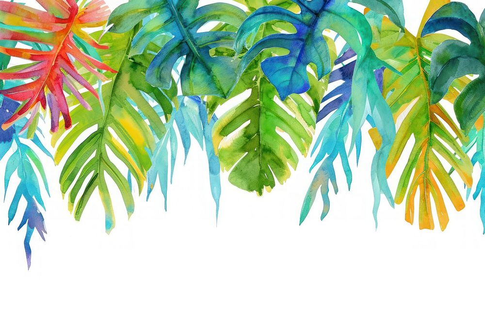 Tropical leaves backgrounds outdoors nature.