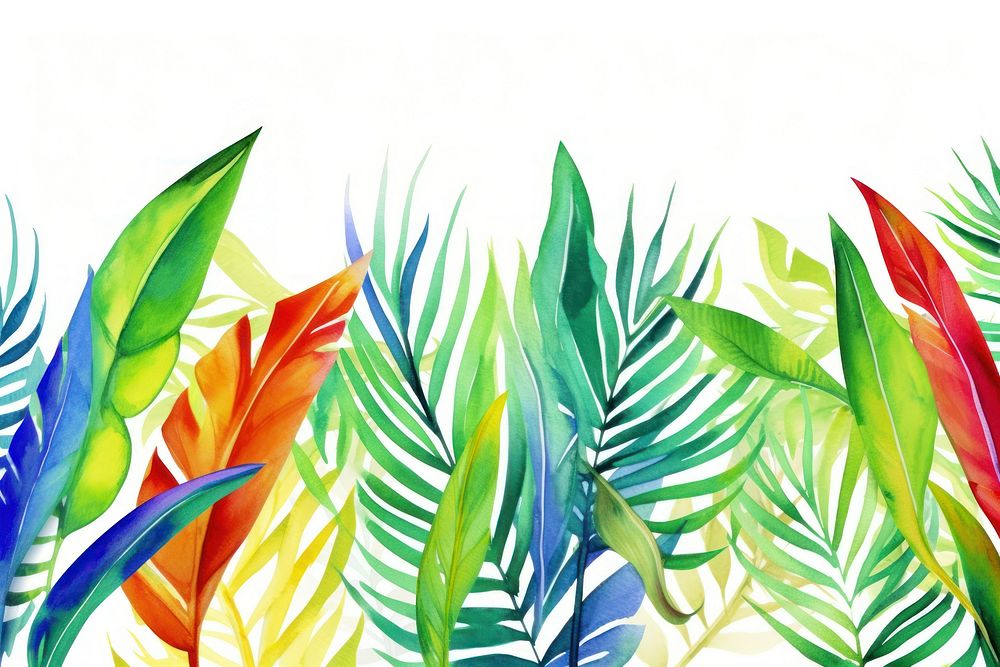 Tropical leaves backgrounds pattern nature.