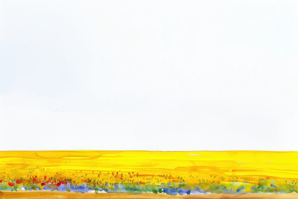 Yellow field backgrounds landscape grassland.