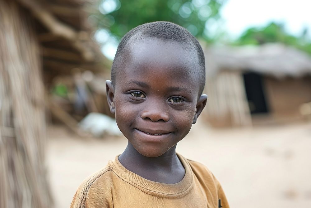 African kid child smile happiness.
