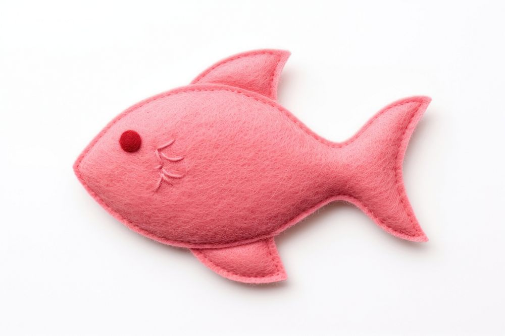 Pink fish animal plush toy.