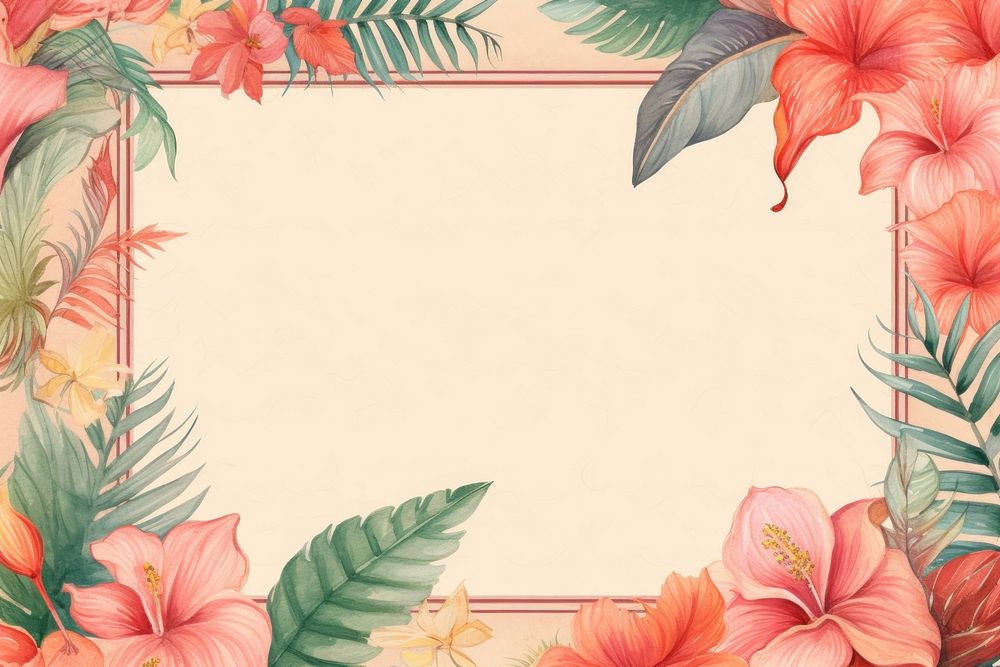 Frame on leopad flower backgrounds pattern.