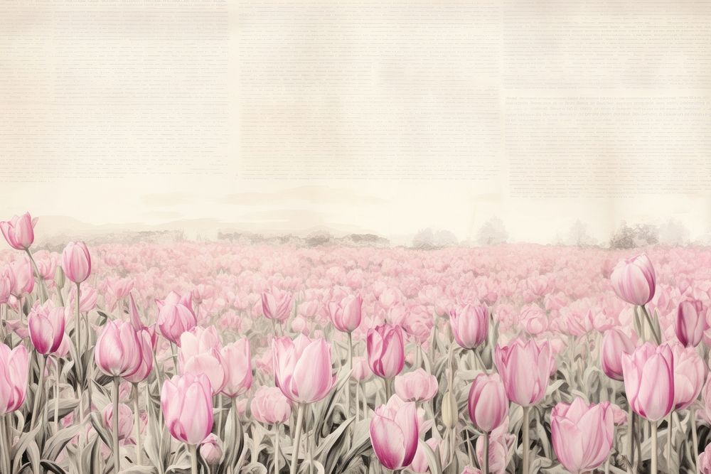 Tulip field backgrounds outdoors blossom.