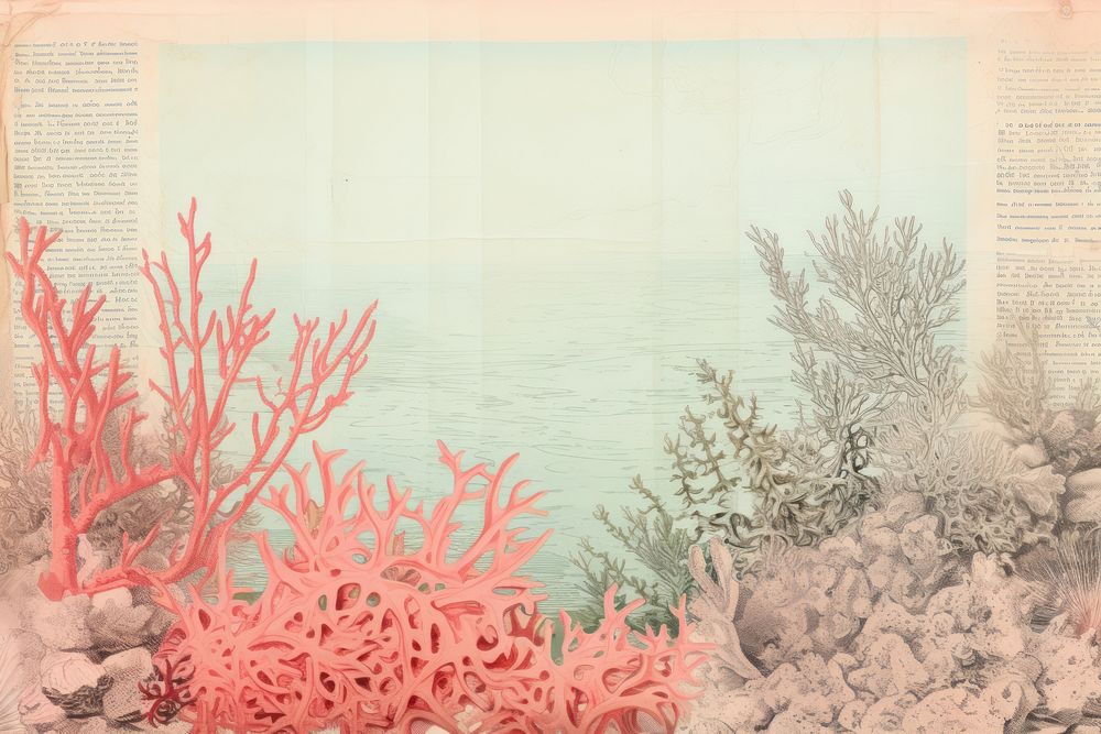 Coral underwater border outdoors nature sea.