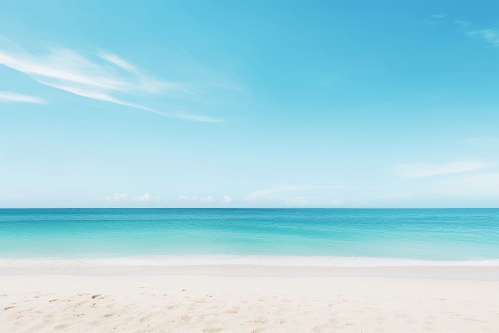 Beach scenery photo outdoors horizon nature.