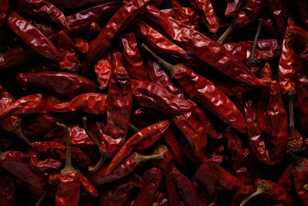 Dried red chilli-pepper food vegetable market.