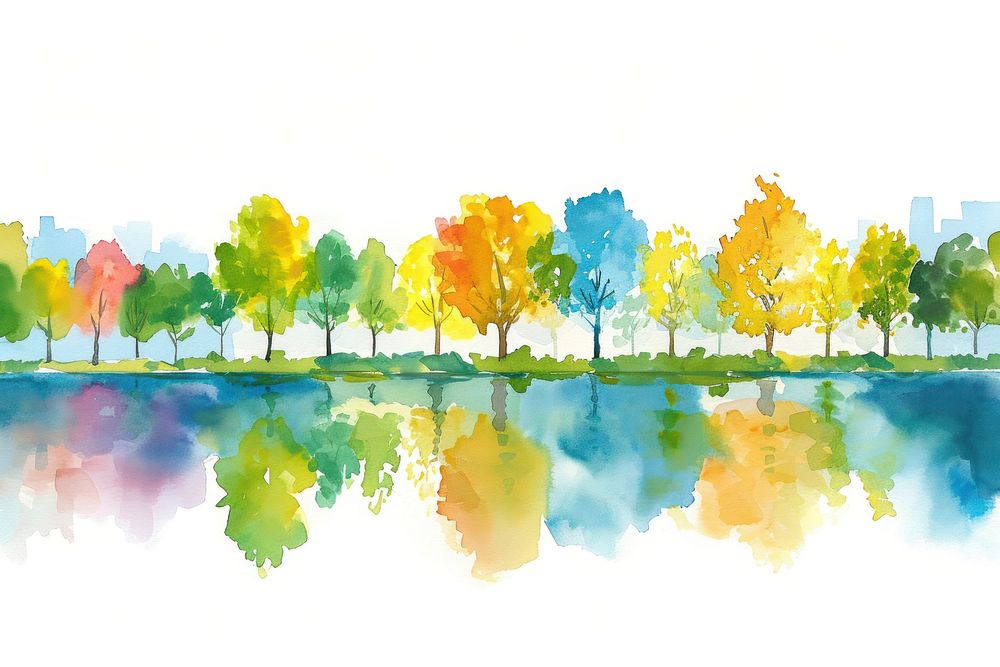 Park nature backgrounds painting.