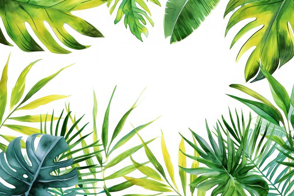 Tropical leaves nature backgrounds outdoors.