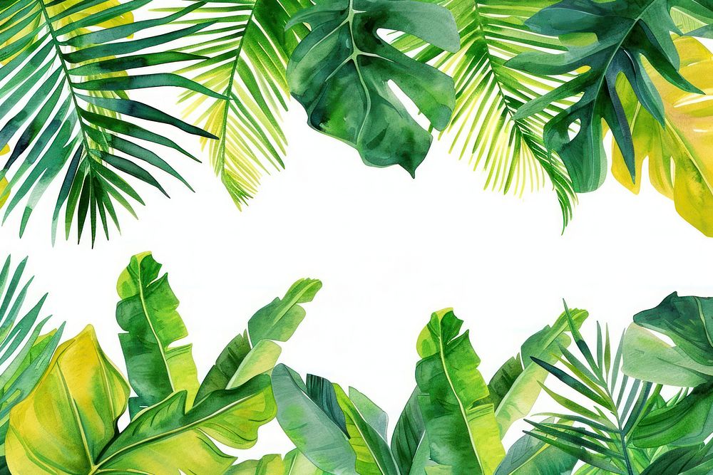Tropical leaves nature backgrounds plant.