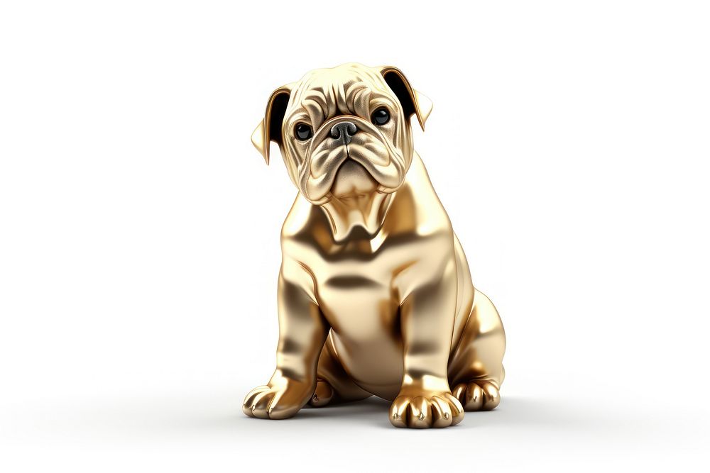 Bulldog animal mammal gold.