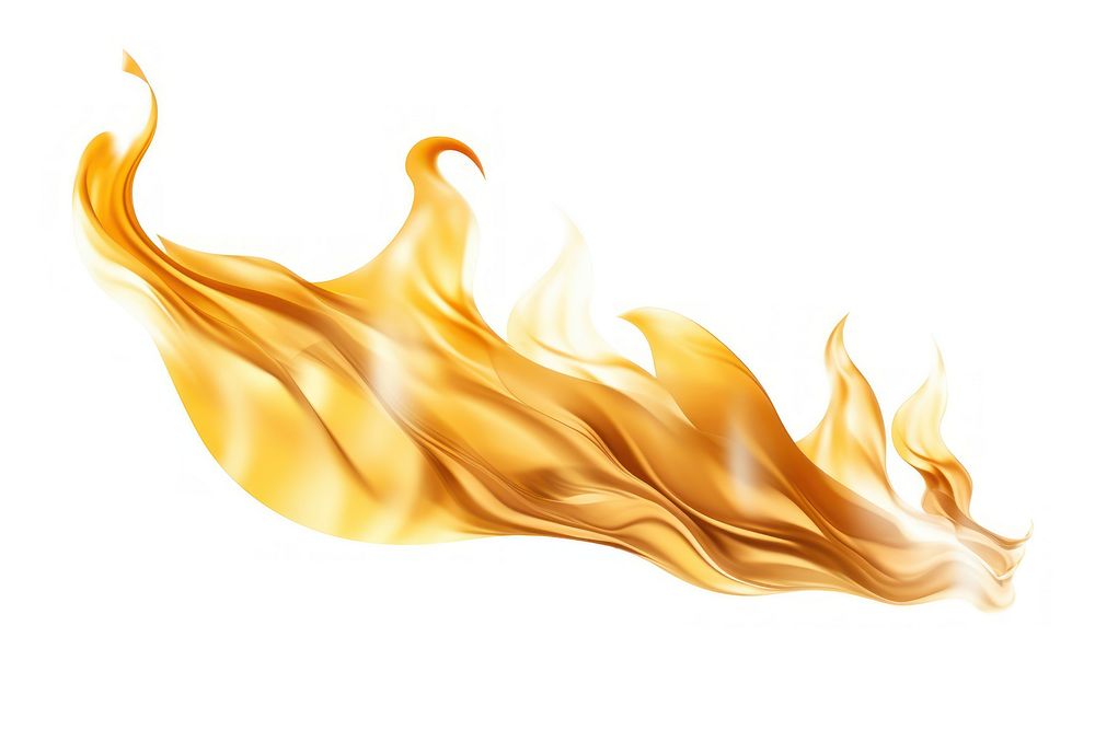 Fire flame white background abstract.