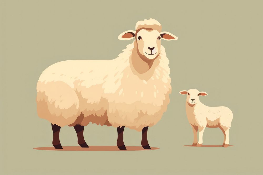 Sheep and lamb livestock animal mammal.