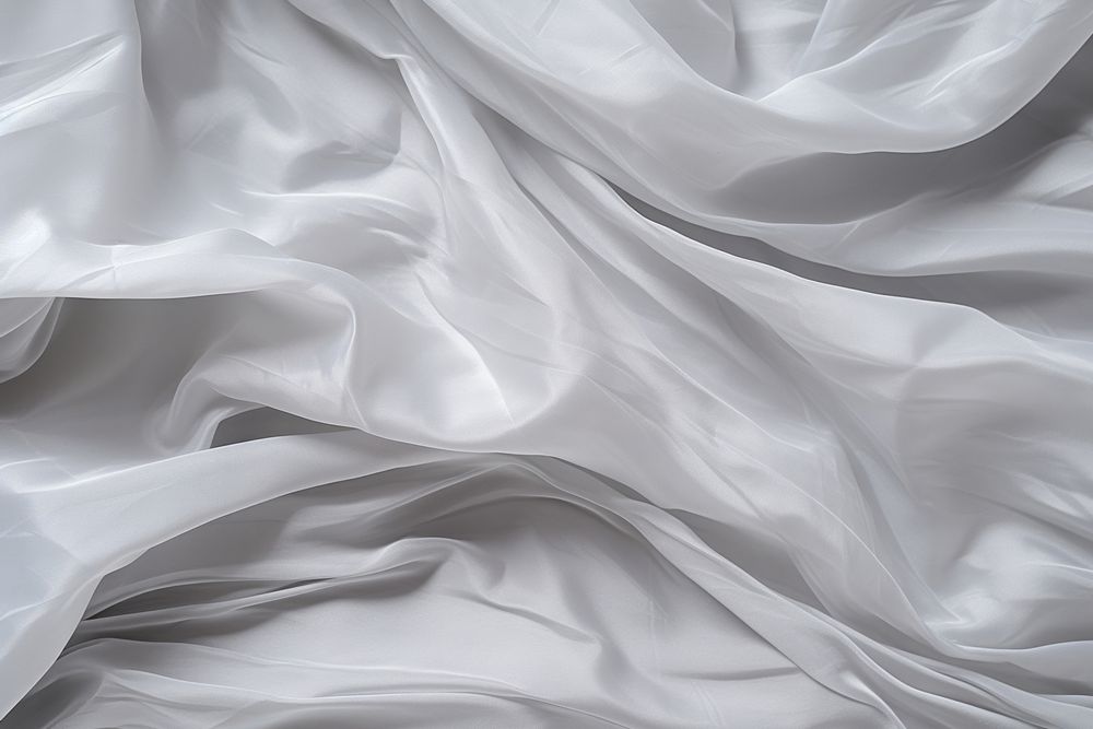 Crinkled plastic texture background backgrounds white silk. AI generated Image by rawpixel.