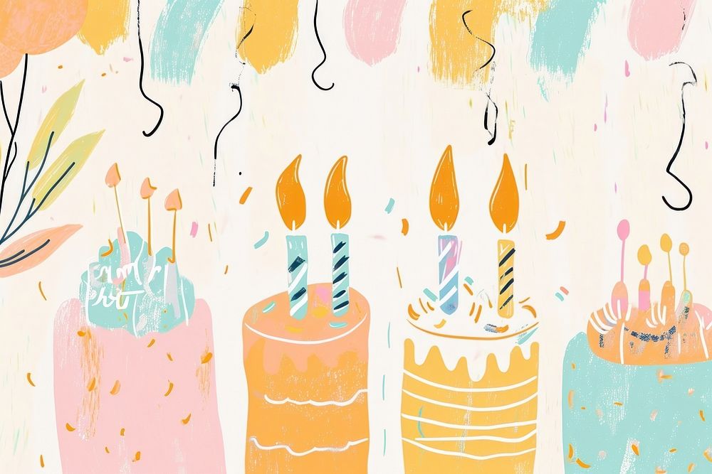 Backgrounds birthday drawing candle.