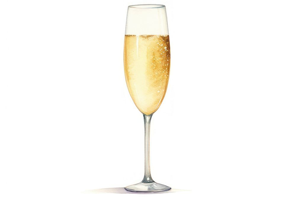A glass of Champagne champagne cocktail drink. AI generated Image by rawpixel.