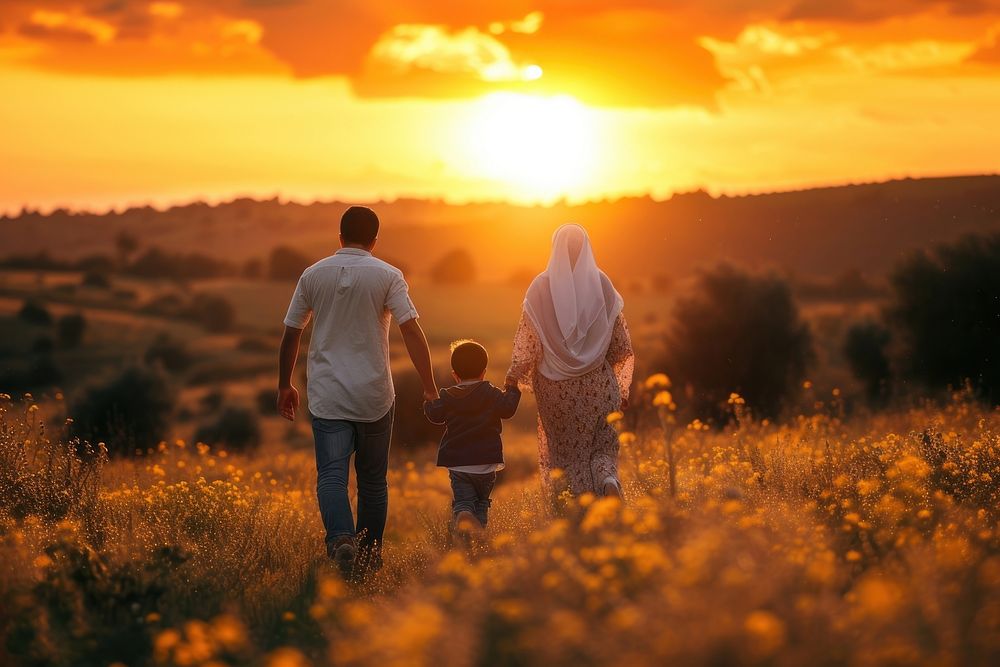 Nature outdoors walking sunset.