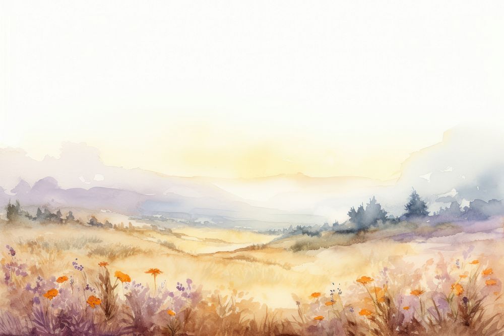 Landscape painting nature outdoors.