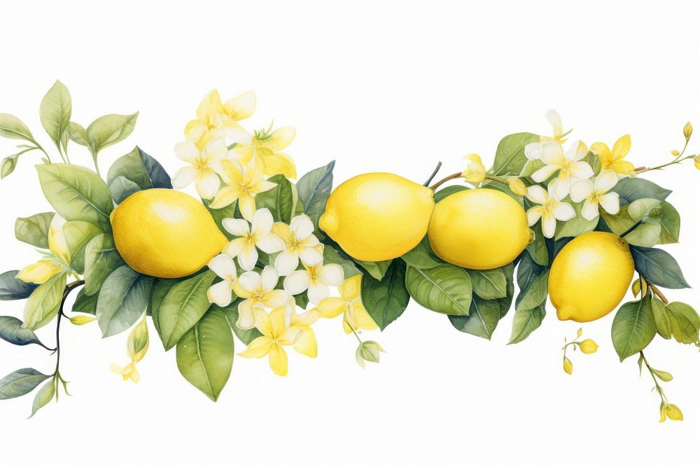 Garland lemon fruit plant food.