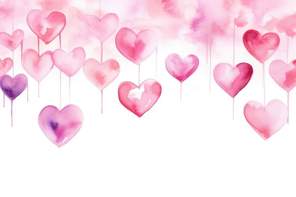 Heart hanging balloon pink.