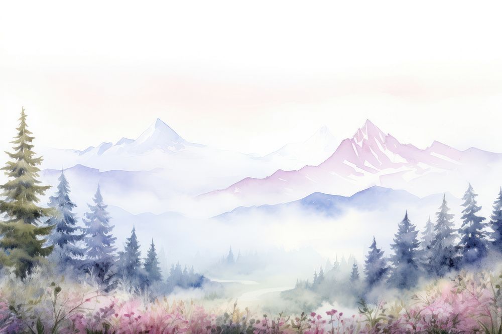 Painting of landscapes nature wilderness outdoors.
