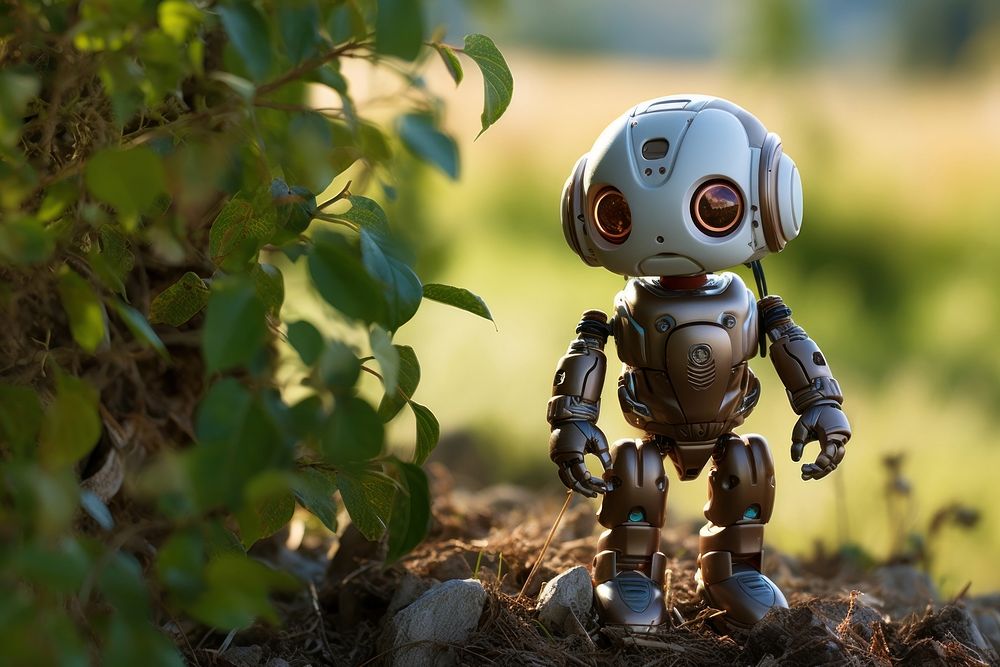 Robot tree day toy. AI generated Image by rawpixel.