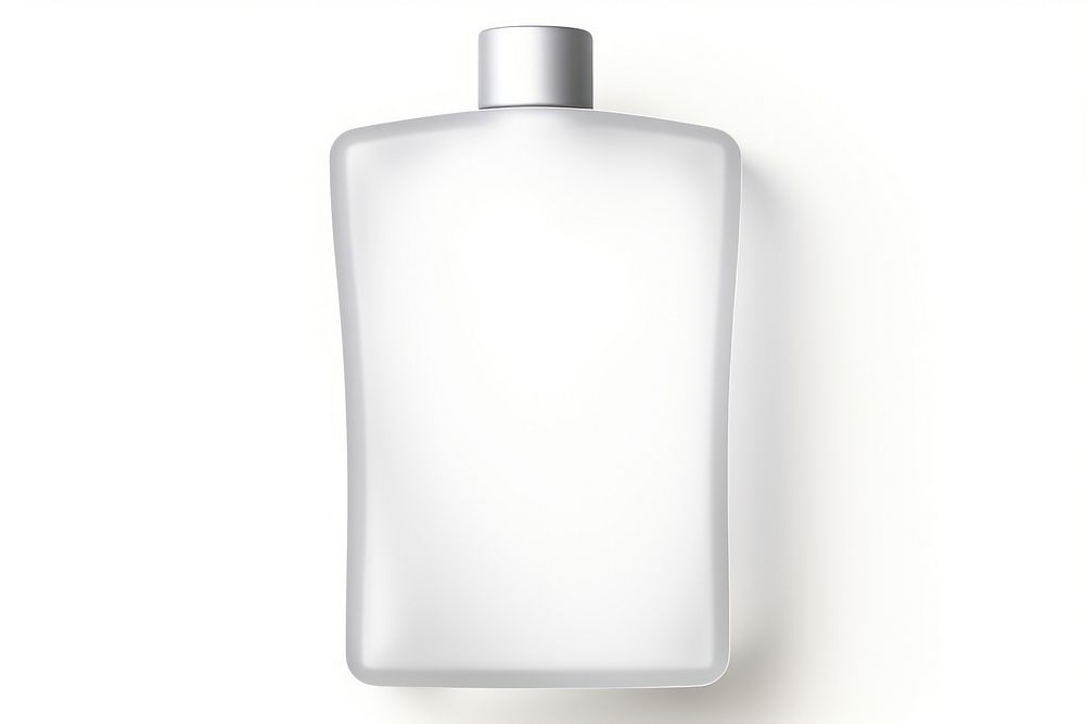 Liquid Body Flask in White perfume bottle glass. AI generated Image by rawpixel.