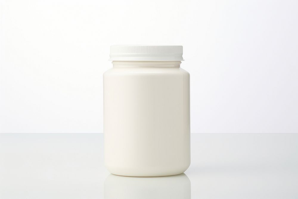 Bottle milk jar white background. AI generated Image by rawpixel.