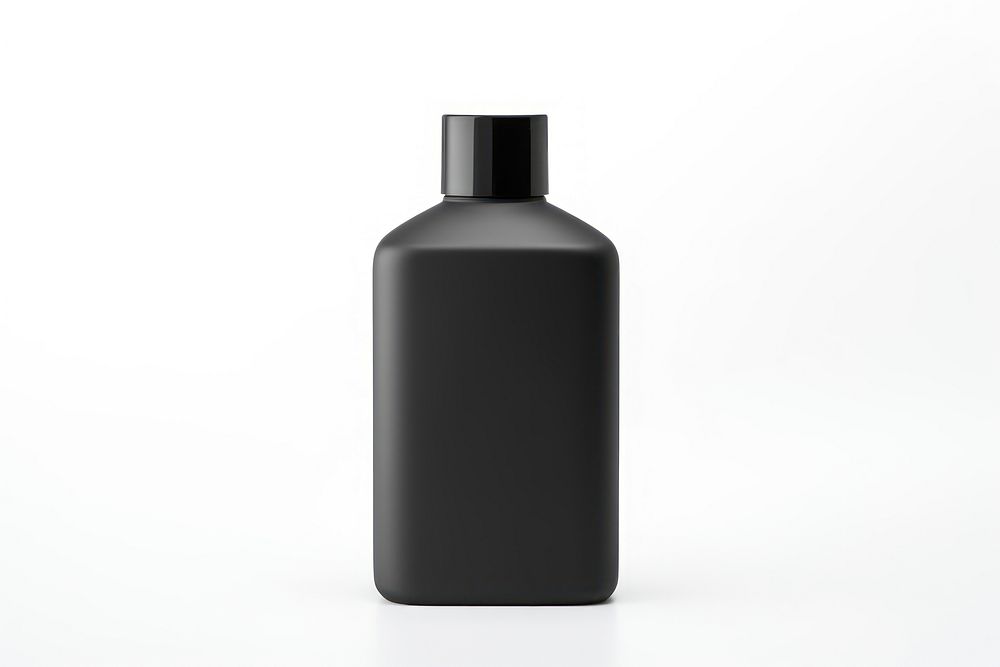 Bottle cylinder black white background. AI generated Image by rawpixel.