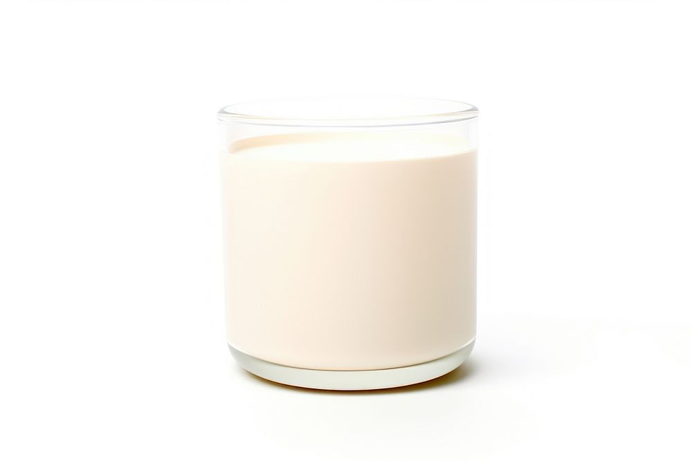 Ceremic candle jar in off-white simplicity dairy glass. AI generated Image by rawpixel.