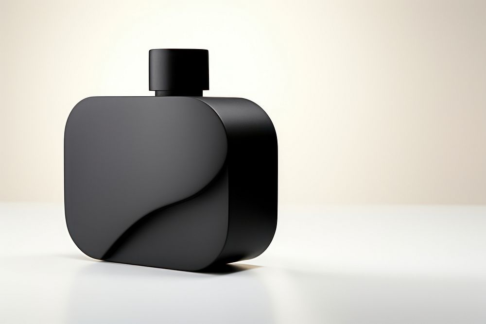 Ceremic Parfum bottle in black simplicity perfume technology. AI generated Image by rawpixel.