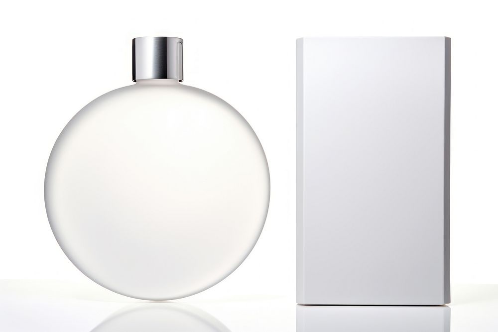 Liquid Body Flask refill in White simplicity cosmetics perfume. AI generated Image by rawpixel.
