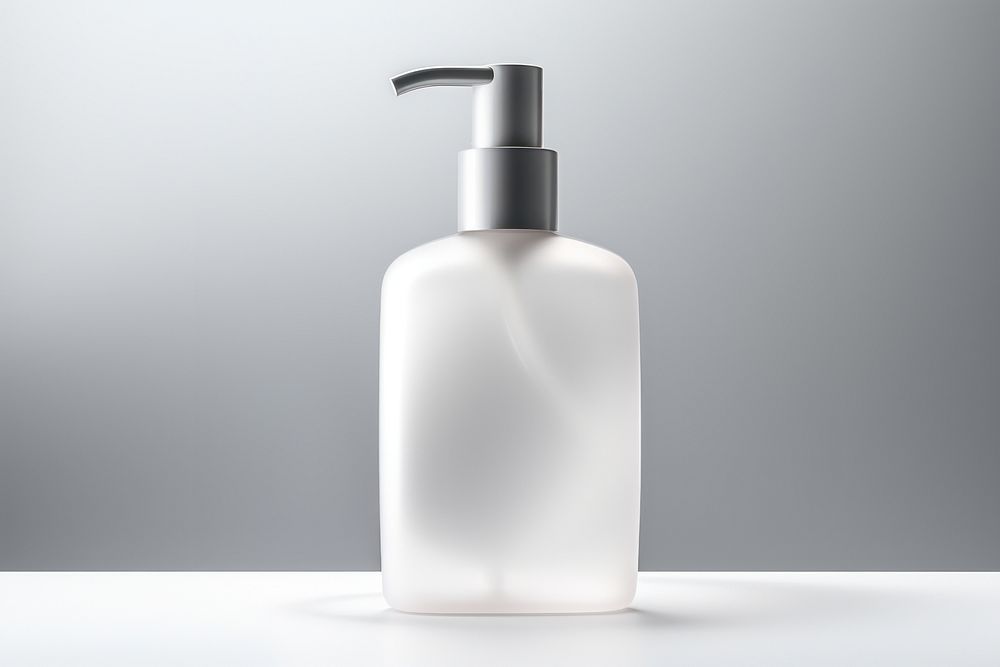 SHAMPOO BOTTLE bottle perfume white background. AI generated Image by rawpixel.
